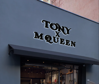 Business signage for Tony