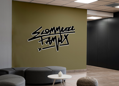 3D Metal Backlit sign for Brandon Parry