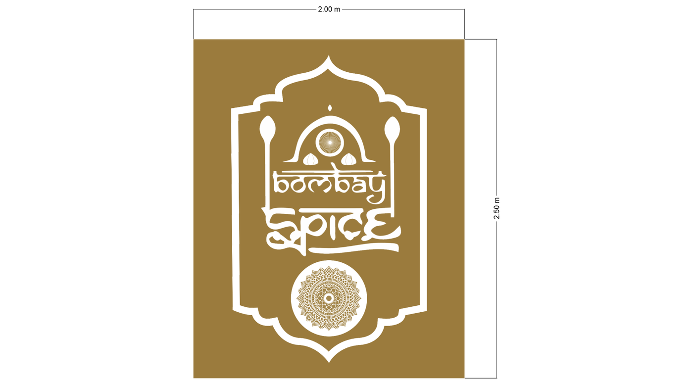 3D UV Metal Back-lit Sign With Backboard For Mayhdi ahmed