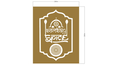 3D UV Metal Back-lit Sign With Backboard For Mayhdi ahmed