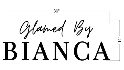 Business signage for Bianca Robles