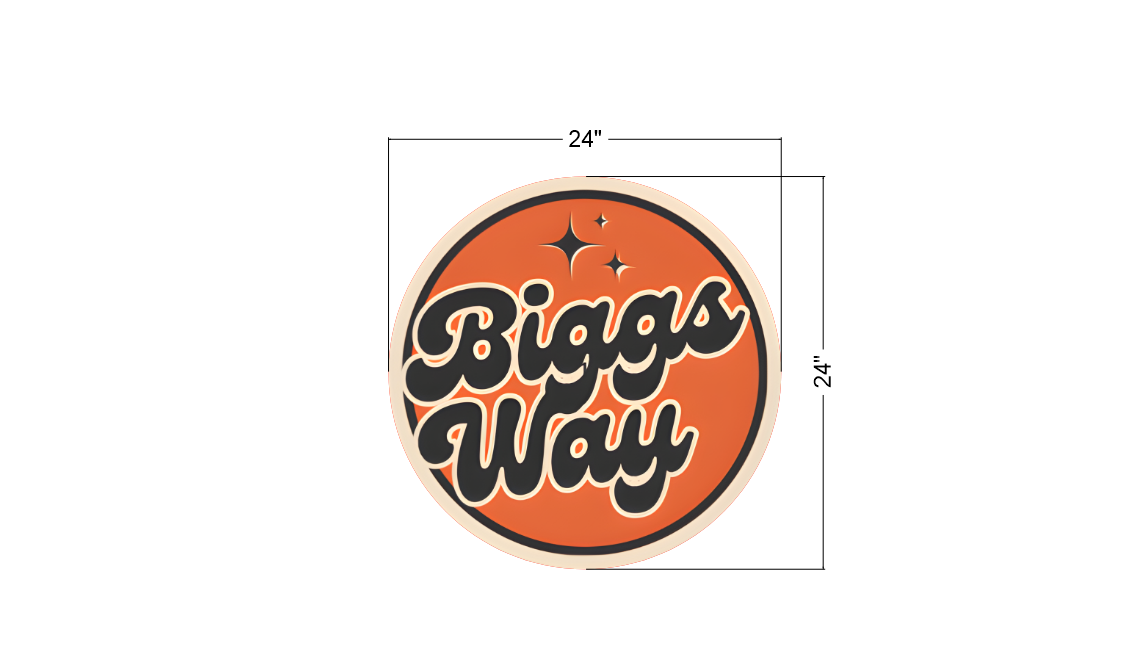 2d blade sign for Marcia Biggs