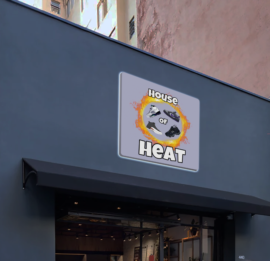 3D UV Metal Backlit sign for Joshua Phillips