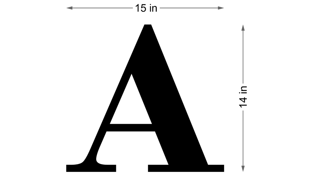3D Metal non-lit sign for Andre P Williams