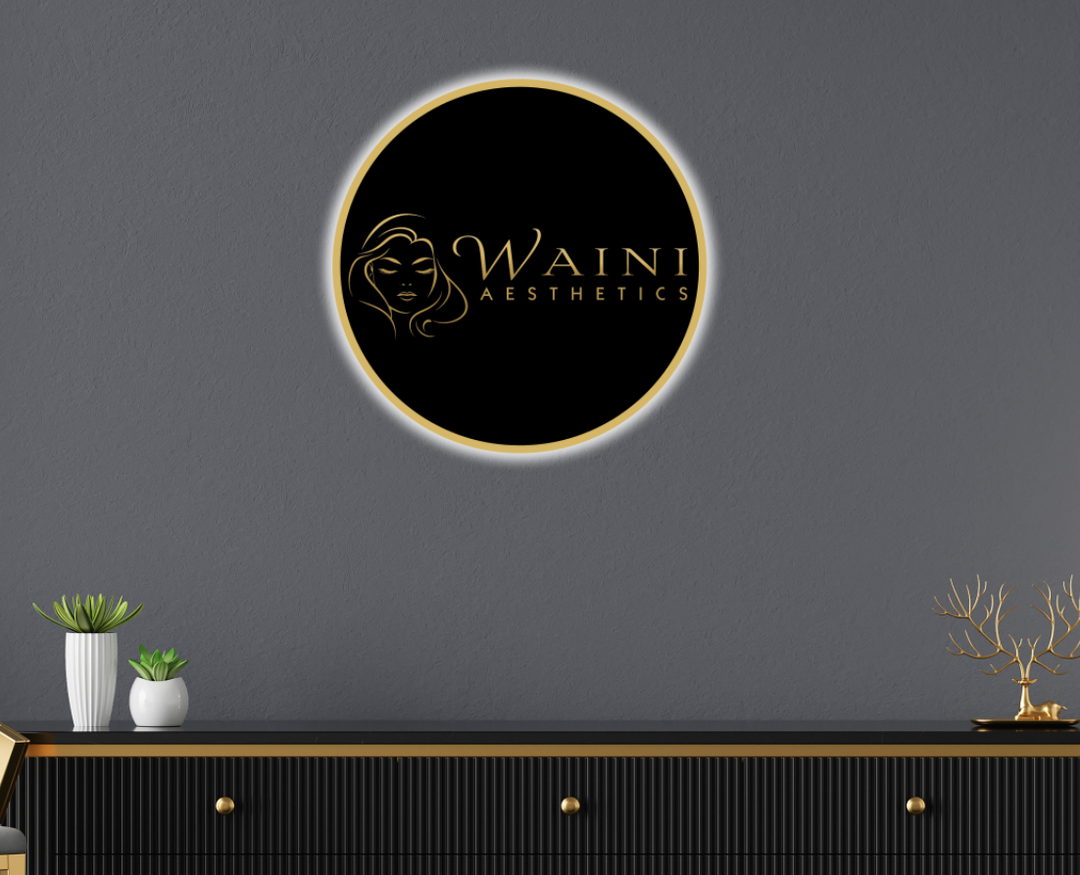 Neon acrylic for Waini Halim