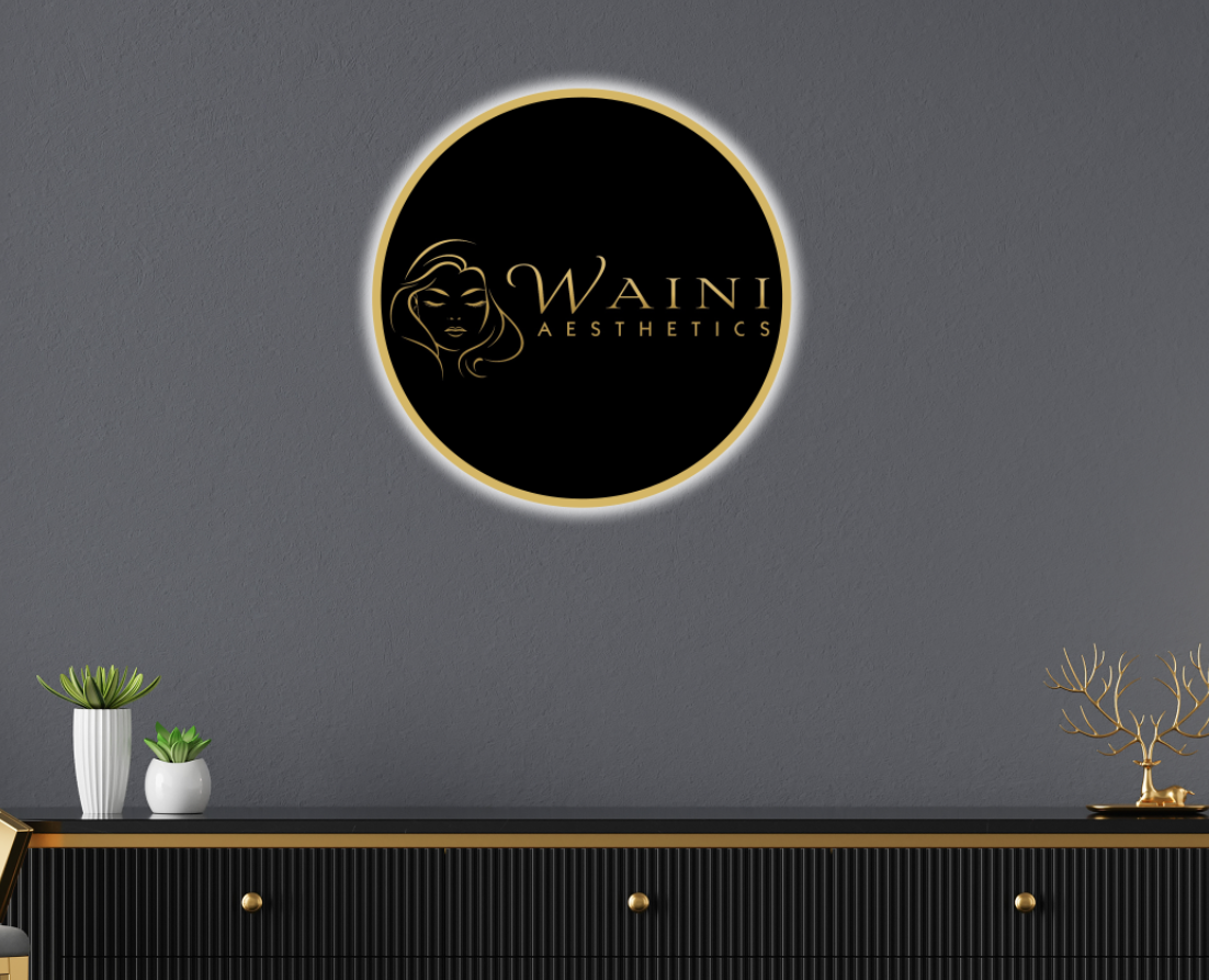 Neon acrylic for Waini Halim