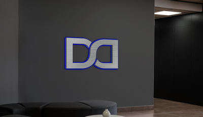3D Metal Backlit Sign for Nicholas Meginnis