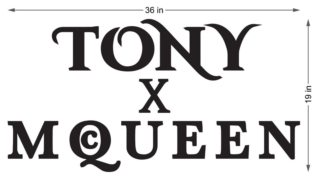 Business signage for Tony