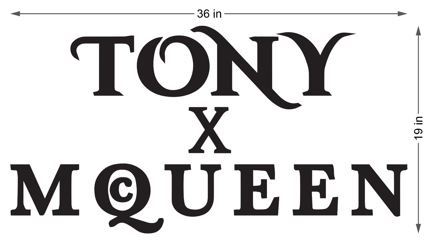 Business signage for Tony