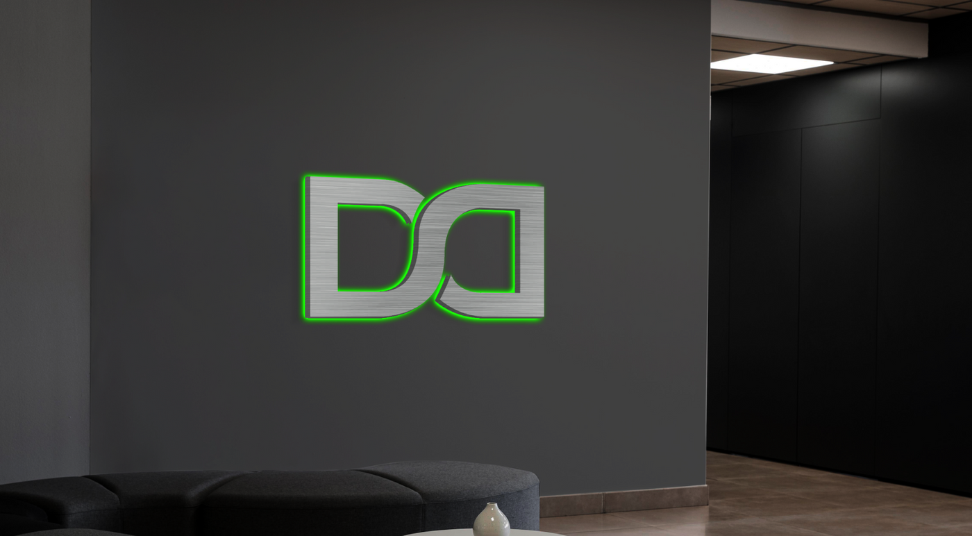 3D Metal Backlit Sign for Nicholas Meginnis