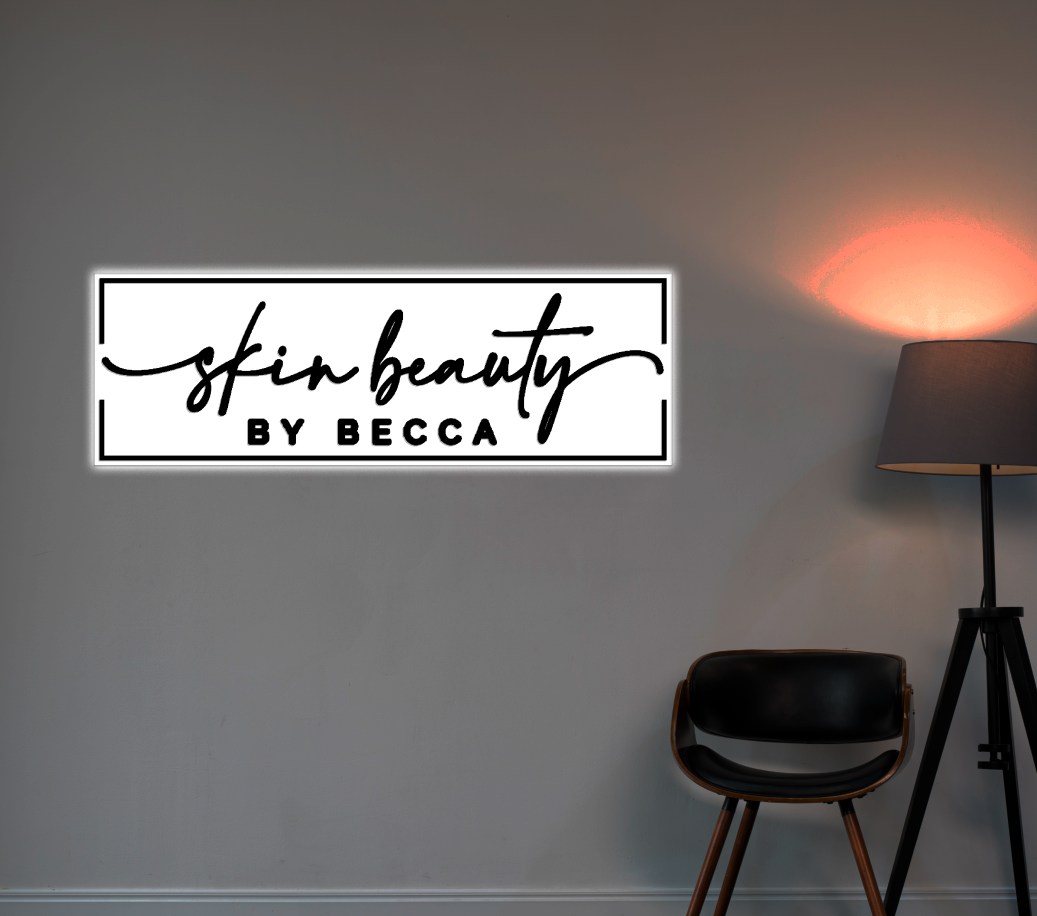 Business signage for Skin Beauty By Becca