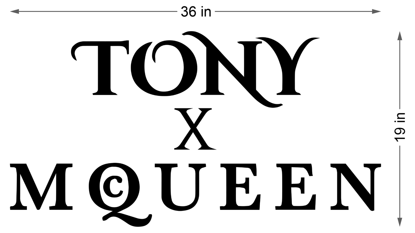 Business signage for Tony