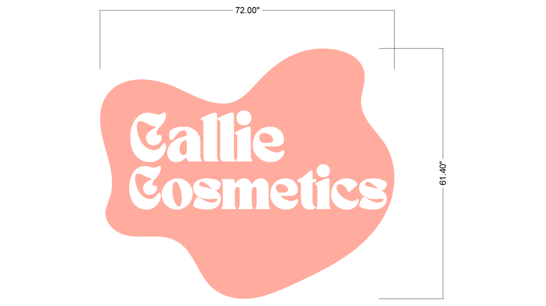 3d acrylic doublelit with backboard for Gabrielle Pollock