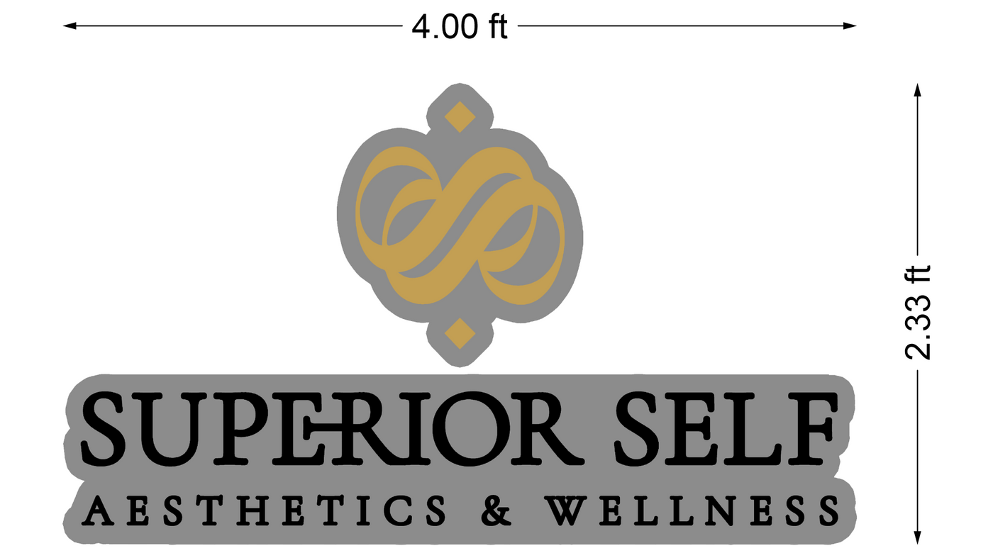 3d metal backlit with backboard for Nicole Restua