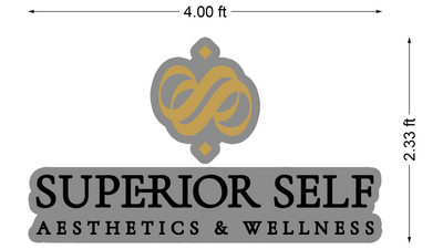 3d metal backlit with backboard for Nicole Restua