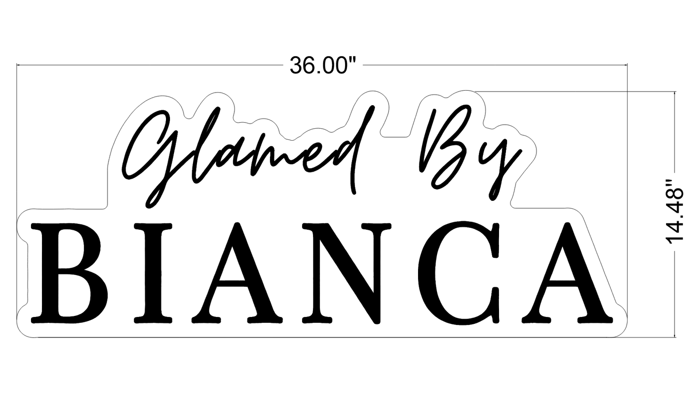 Business signage for Bianca Robles