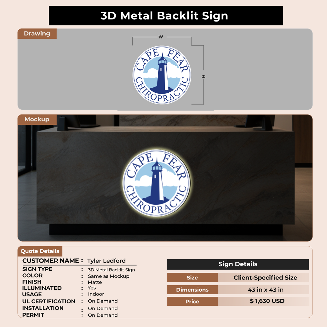 custom signs for Tyler Ledford