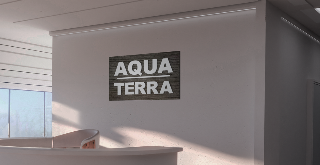10mm Aluminium Letters With Wooden Grain Steel Backboard for Dirk Schmidt