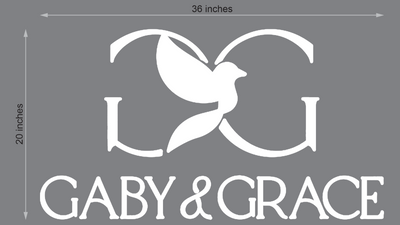Acrylic Letters Sign For Gabriela Zatarain