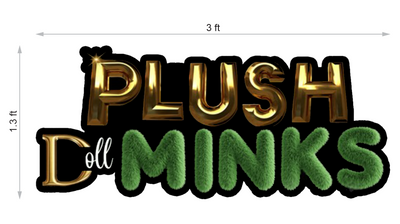 UV Acrylic Sign for Plushdollminks
