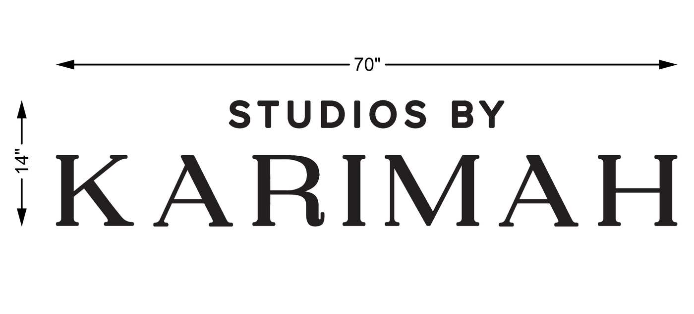 3D Metal Backlit Sign For Kareema