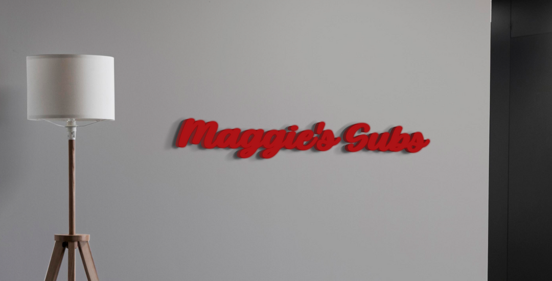 3D Acrylic Frontlit sign for Tom Thompson