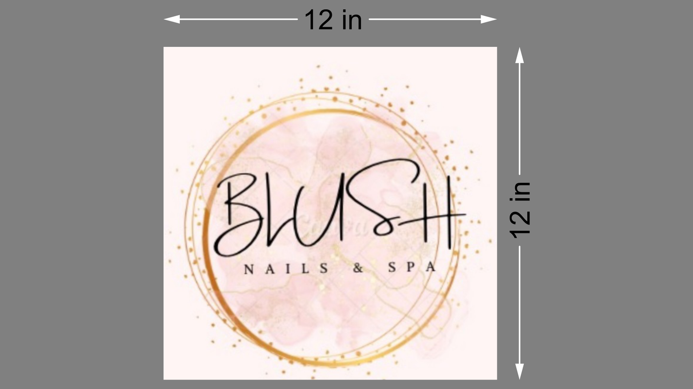 2d blade sign for BLUSH NAILS&SPA