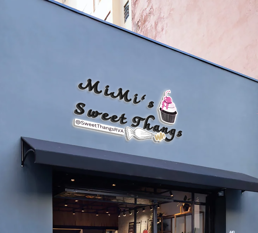 3D UV Metal Backlit sign for Melissa Hill