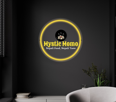 Neon Acrylic sign for Mystic