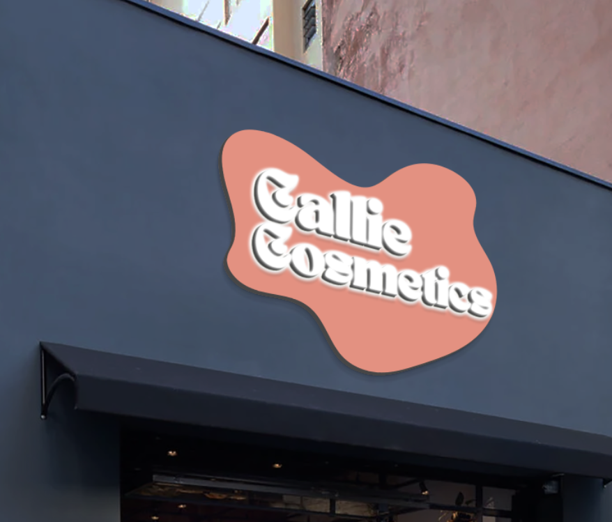 3d acrylic doublelit with backboard for Gabrielle Pollock