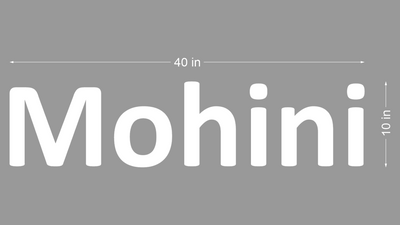 3d Acrylic Frontlit Sign for Mridul Gop