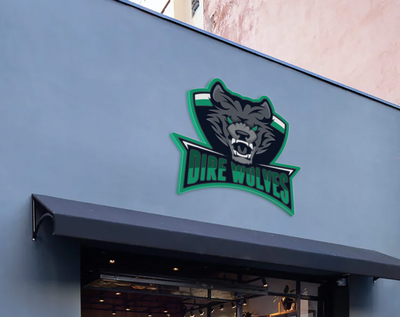 Business signage for Alan Ritchson