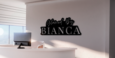Business signage for Bianca Robles