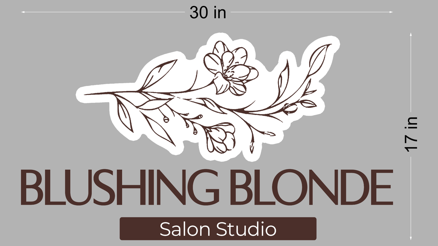 10mm acrylic sign for Lauren Collins