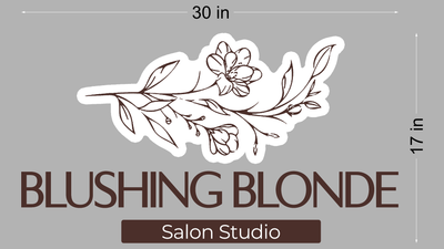 10mm acrylic sign for Lauren Collins