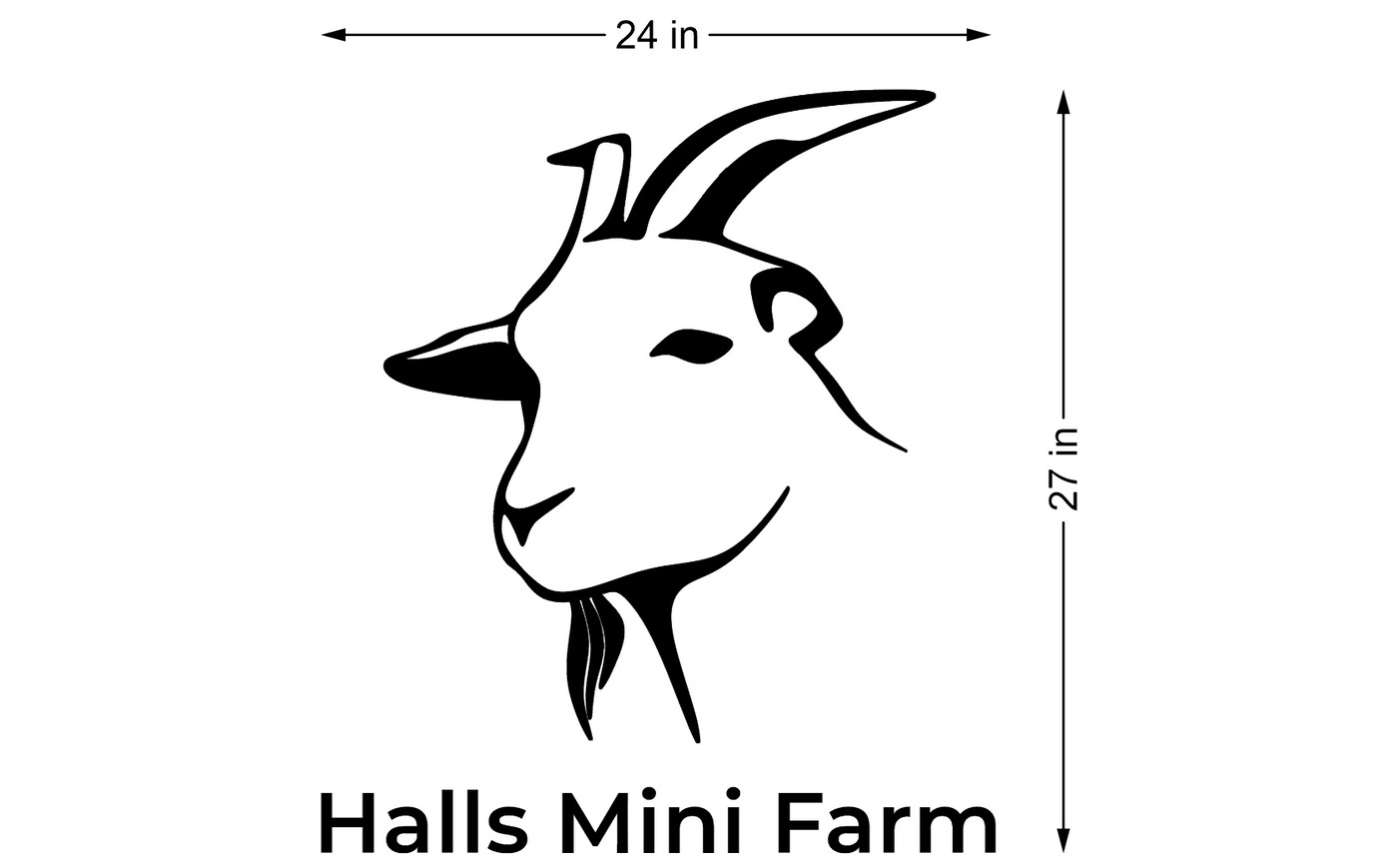 5mm metal sign for Crystal Hall