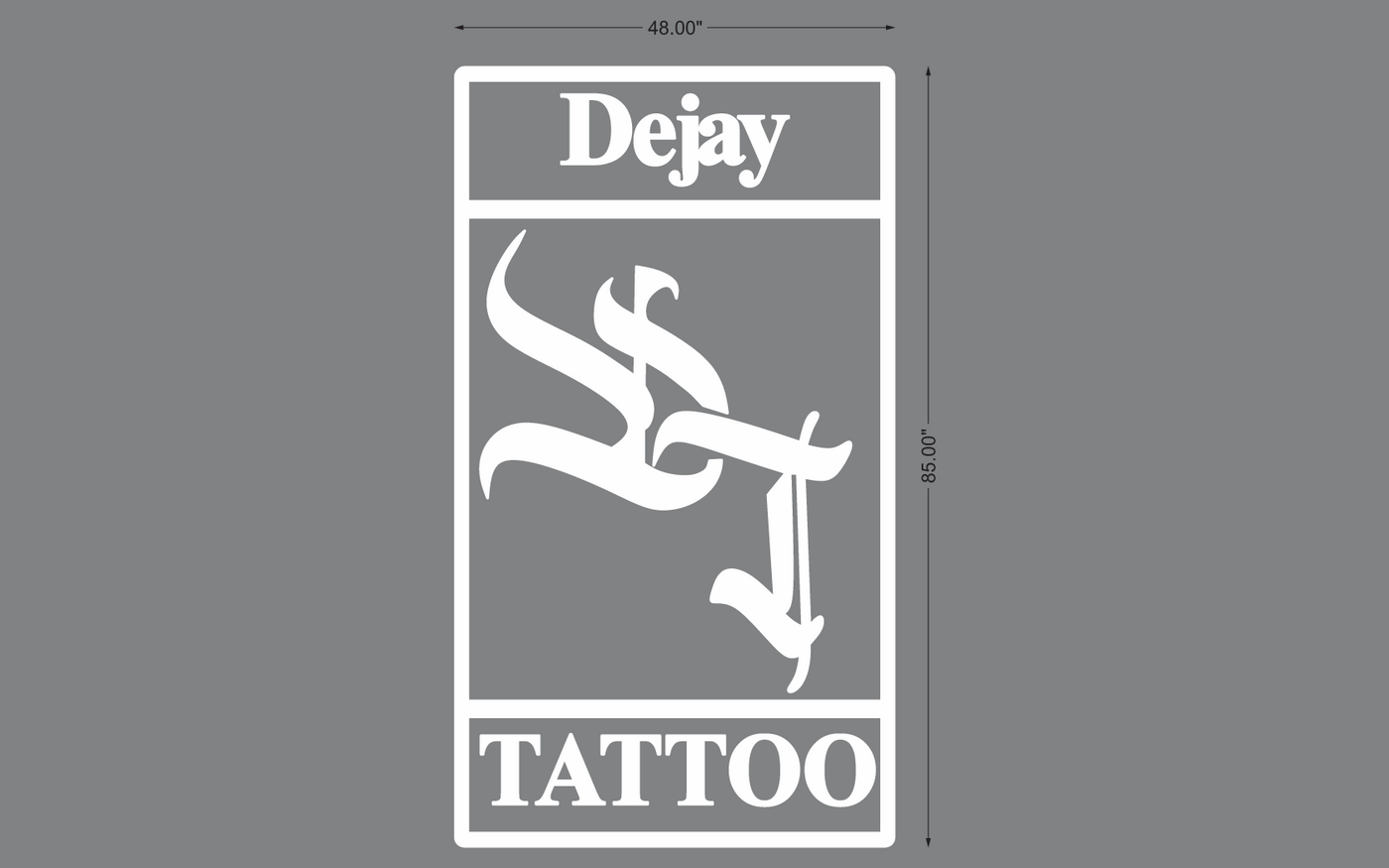 Acrylic Double-lit Sign For Dejay Johnson
