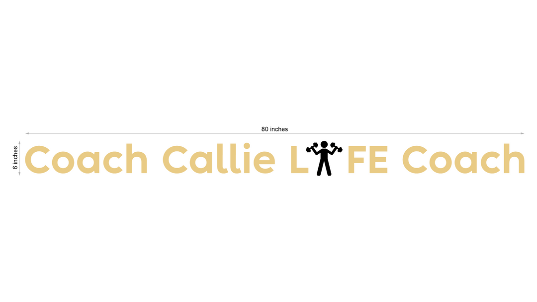 3D metal backlit sign for Callie Johnson