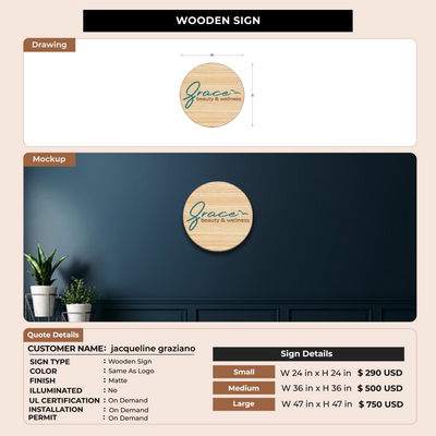 Business Signage for jacqueline graziano