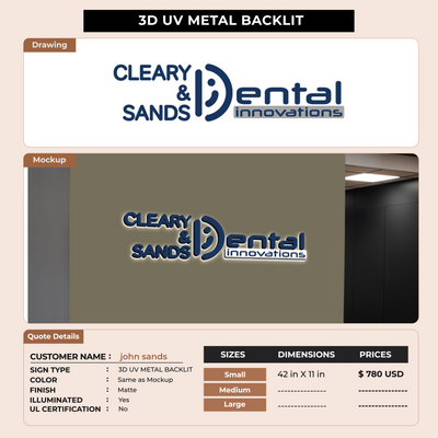 Custom Signs for john sands
