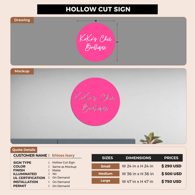 Custom Signs For khloes leary