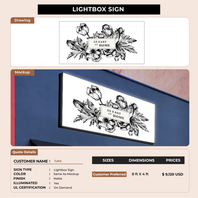 Business signage for luke