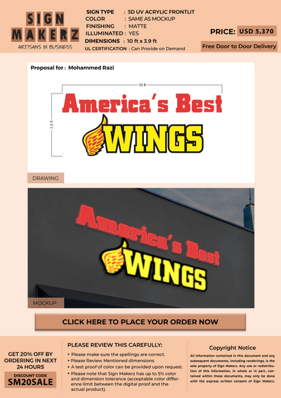 Custom Signs For  Mohammed Razi