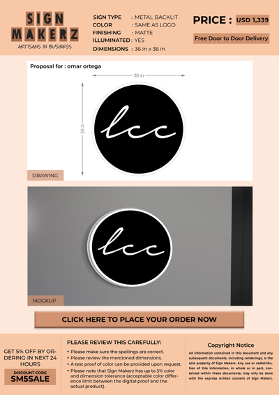 Business signage for omar ortega