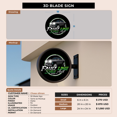 Custom Signs for Chase silman