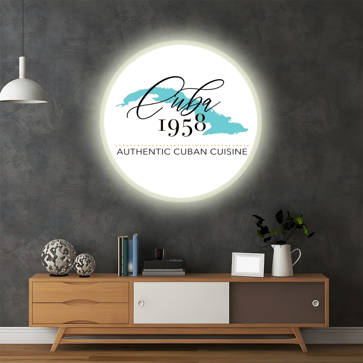 Users custom sign 15" Warm white 100 44749723009311