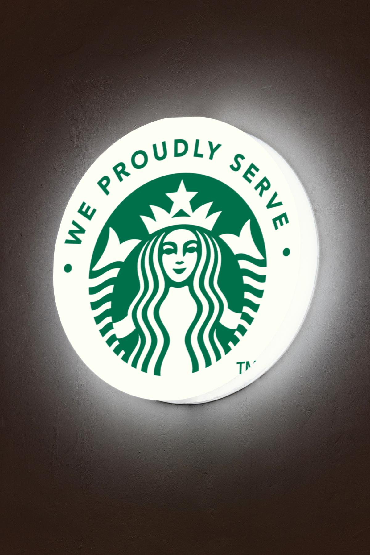 Users custom sign 25" Warm white 56 44560706830623