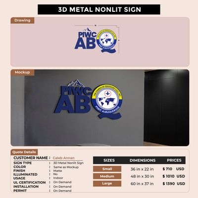 custom signs for Caleb Annan