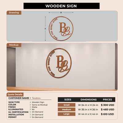 Custom Signs for Teodora