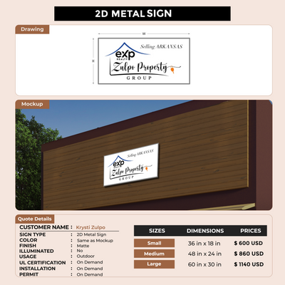 CUSTOM MOCKUP SIGN FOR Krysti Zulpo